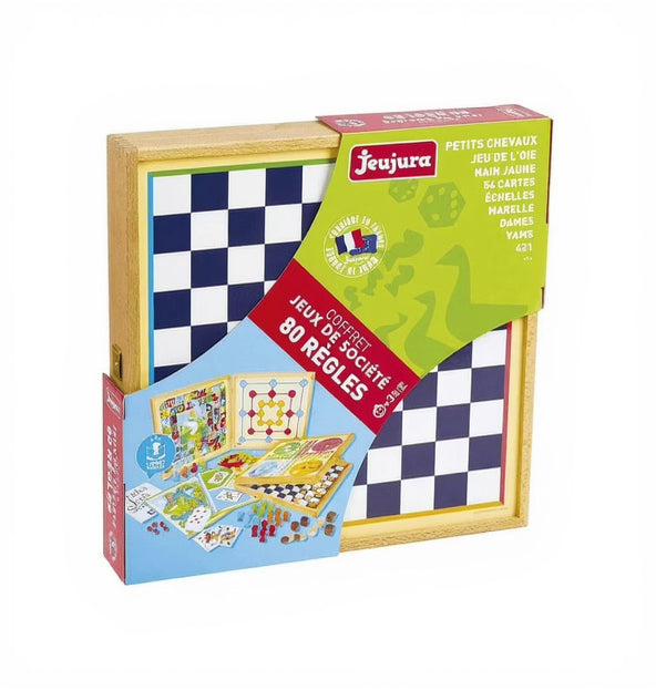 Coffret 80 jeux de société Jeujura