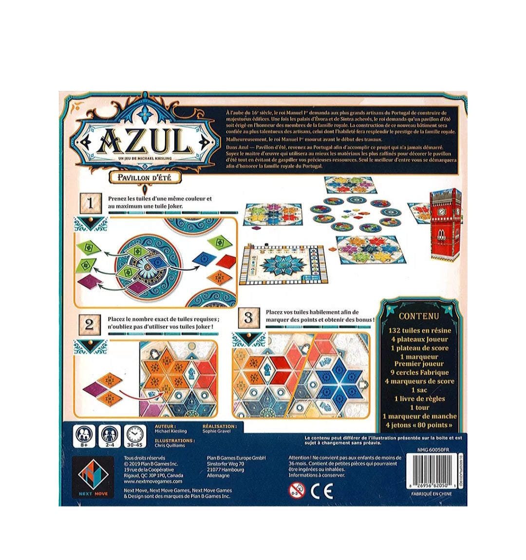 Azul pavillon d'été