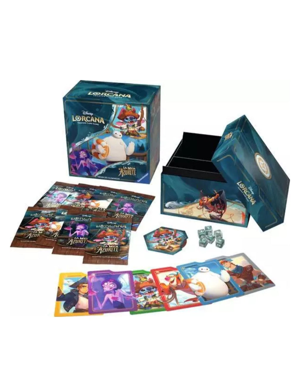 Coffret Disney Lorcana : La Mer Azurite - Trésor des Illumineurs
