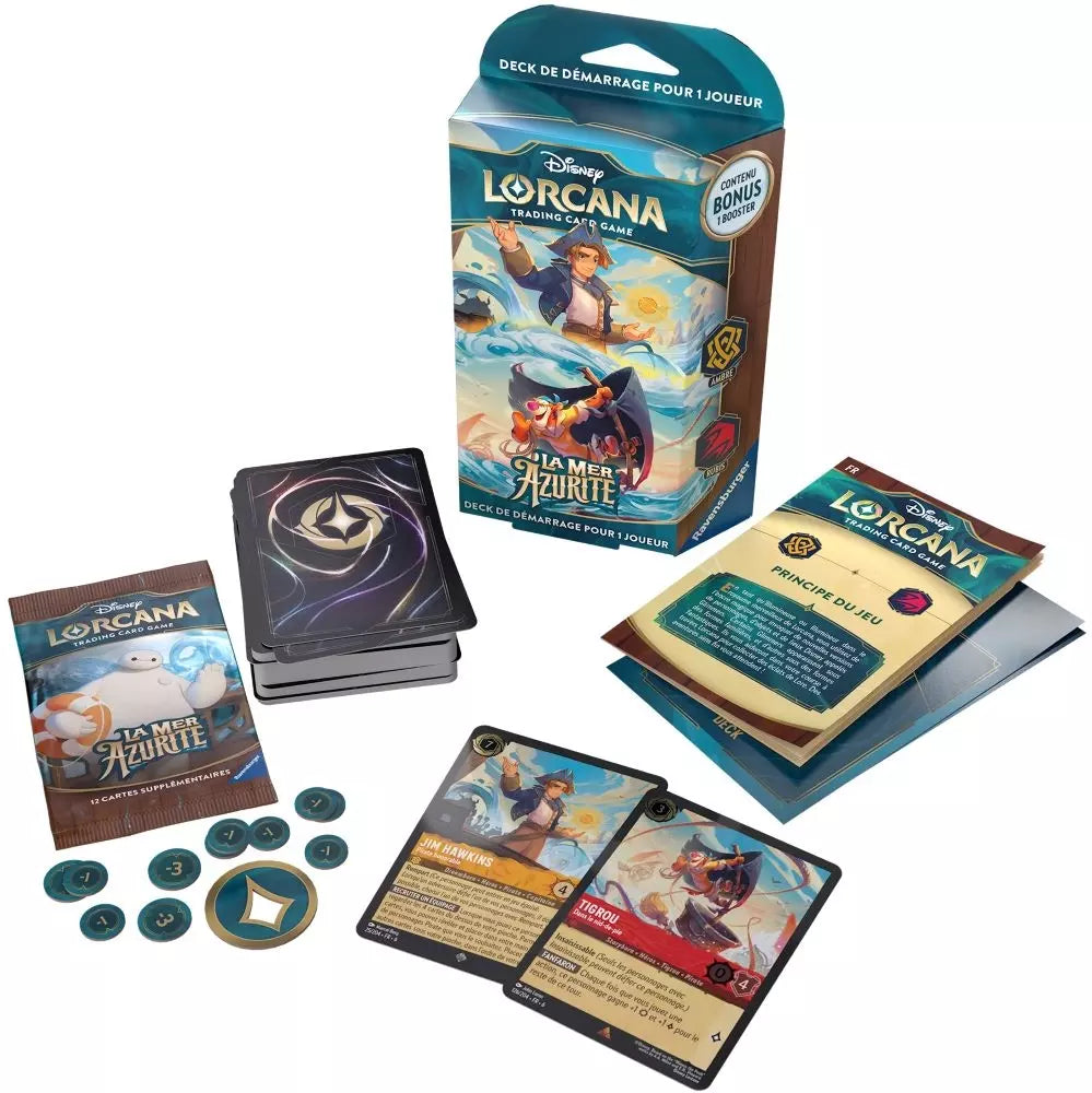 Disney Lorcana Chapitre 6 : DECK de Démarrage Jim Hawkins et Tigrou