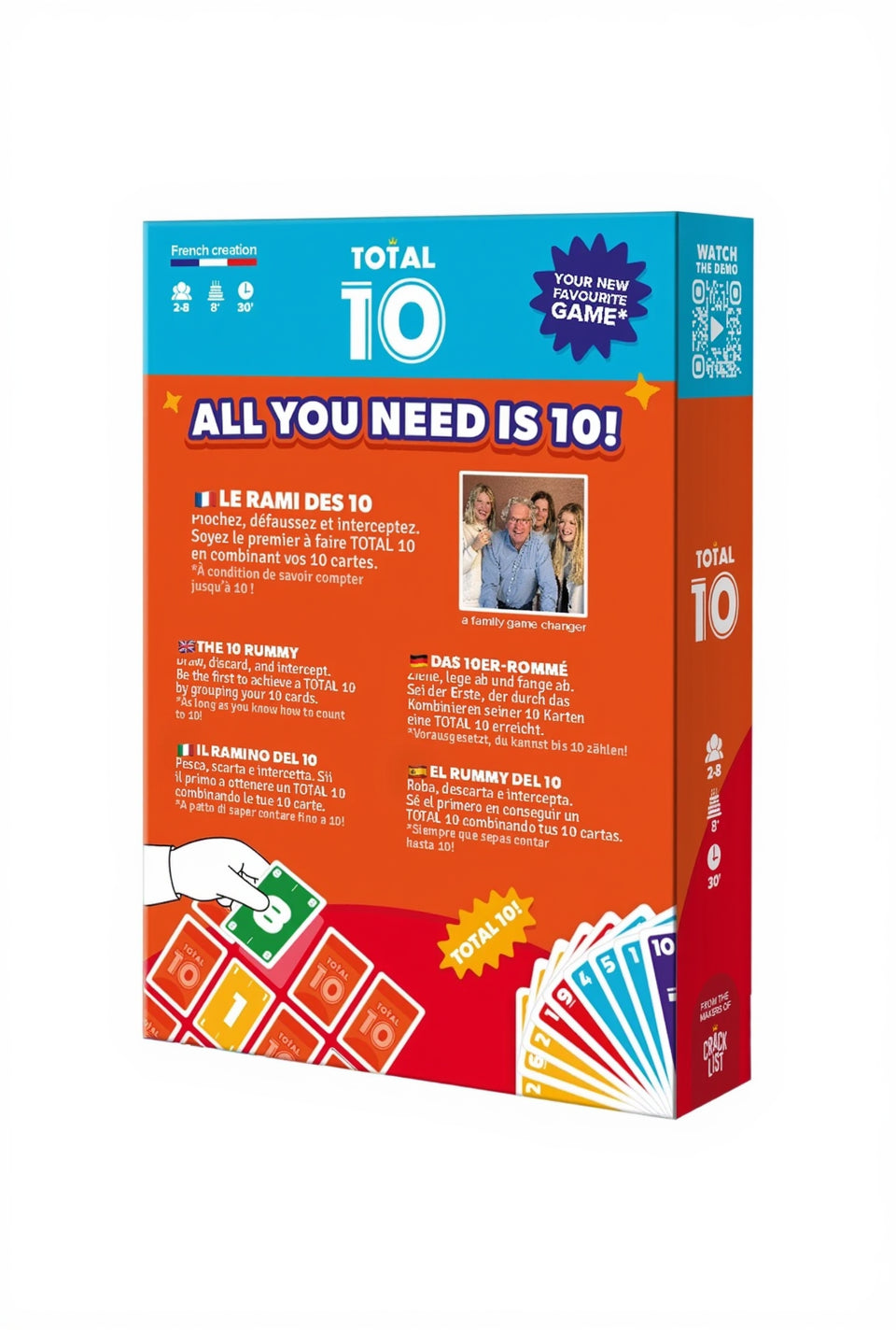 Total 10 jeu de carte rapide et familiale
